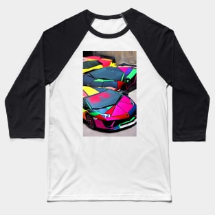 Rainbow Lambo Baseball T-Shirt